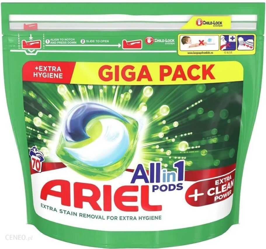 Ariel kapsułki do prania All-In-1 PODs +Extra Clean Power 70szt.