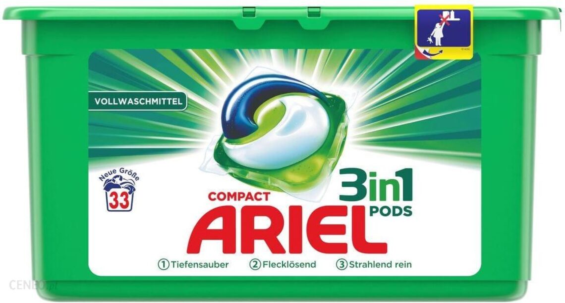 Ariel Pods 3In1 Kapsułki 33Szt Niemcy Luboń Pajo