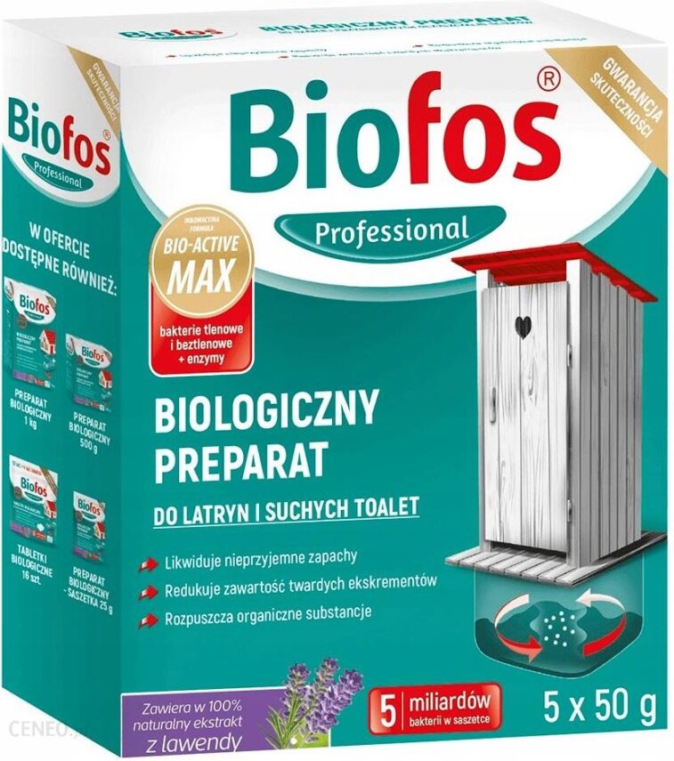 Biofos Preparat Do Latryn I Suchych Toalet 5X50G