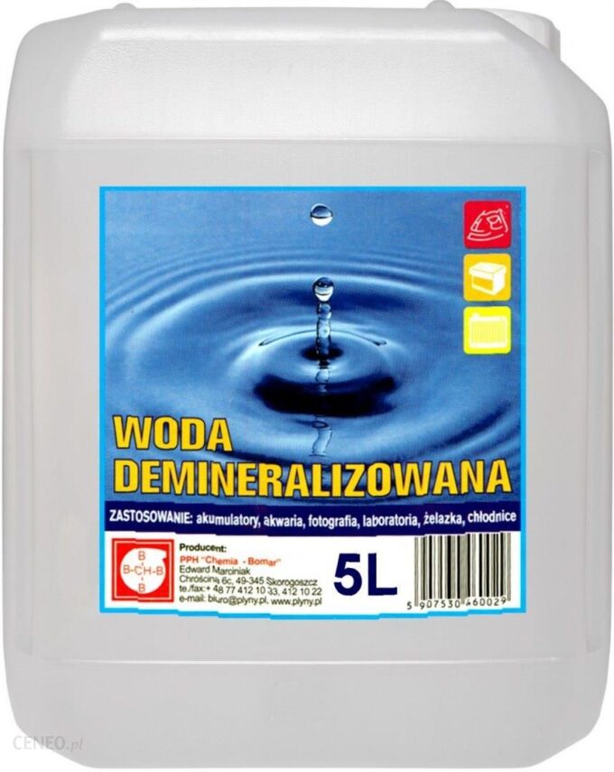 Bomar Woda Demineralizowana Destylowana 5L