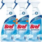 Bref Bathroom Spray do Czyszczenia Łazienki 3X750ml