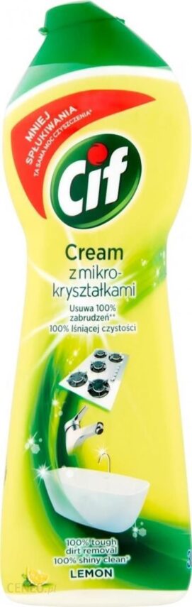 Cif Cream Lemon Mleczko Z Mikrokryształkami 540G