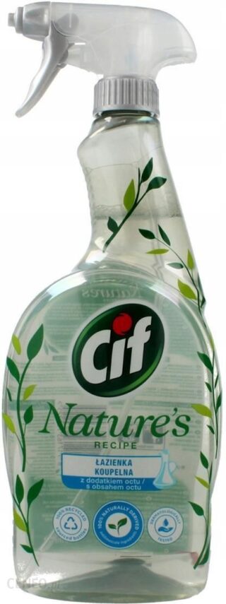 Cif Naturals Spray Do Czyszczenia Łazienki Z Dodatkiem Octu 750Ml