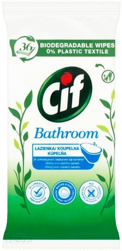 Cif Ściereczki Łazienkowe Biodegradowalne Nature´S 36 Szt