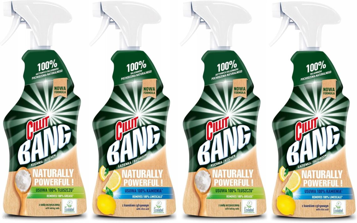 Cillit Bang Natural zestaw Kuchnia Łazienka XL