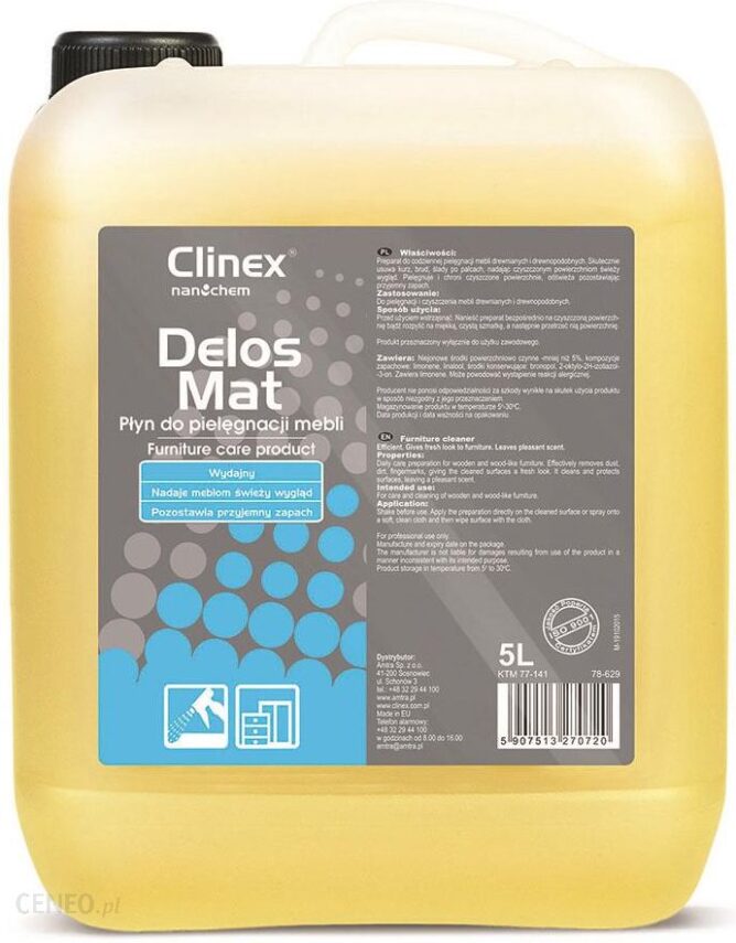 Clinex Płyn Do Pielęgnacji Mebli Delos Mat 5L (Plp856)