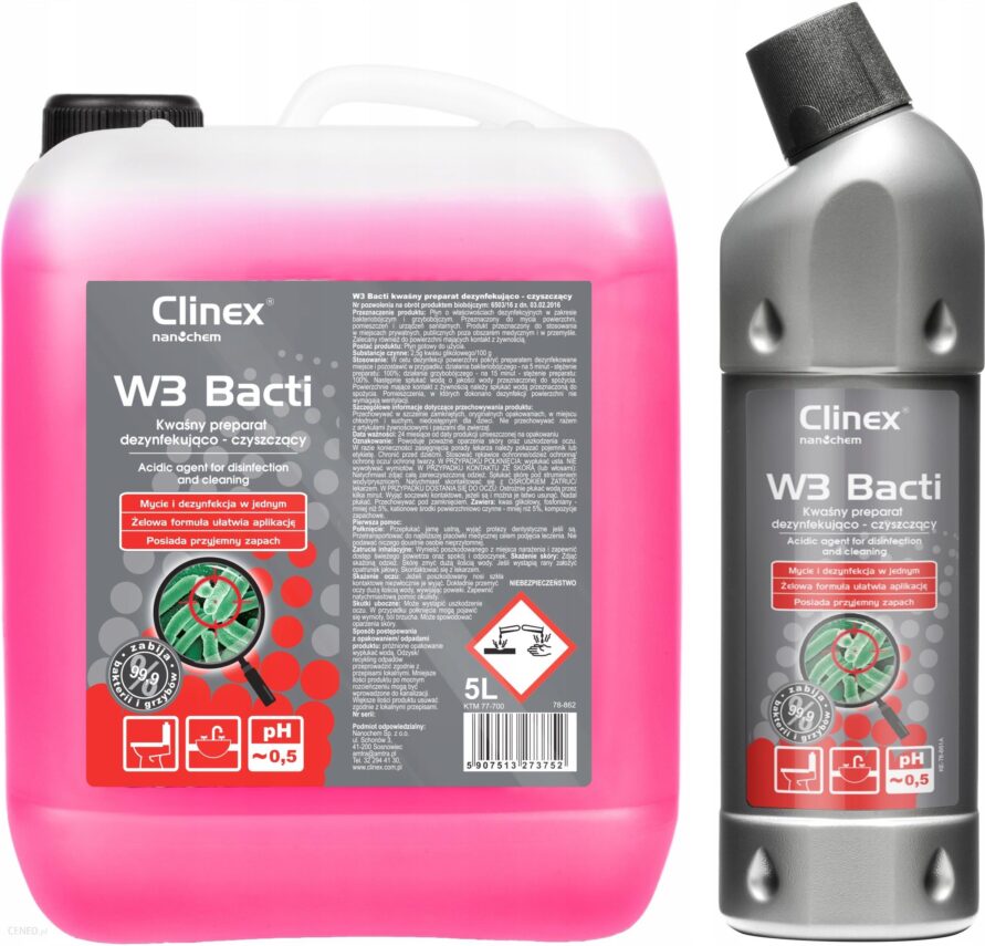 Clinex W3 Żel Do Mycia I Dezynfekcji Toalet Wc 6L