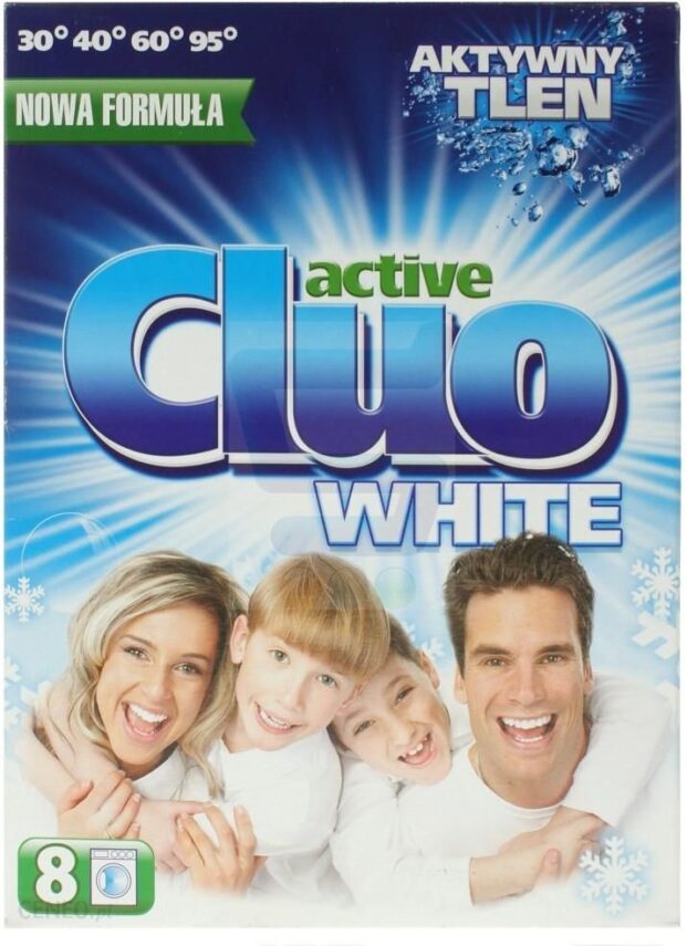 Cluo Active White Proszek do prania tkanin do białego 600 g