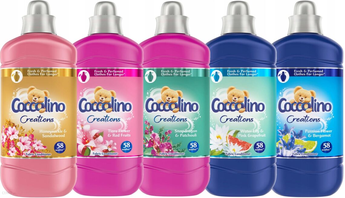 Coccolino Creations Duży Zestaw Płyn 5×1,45L 290pr