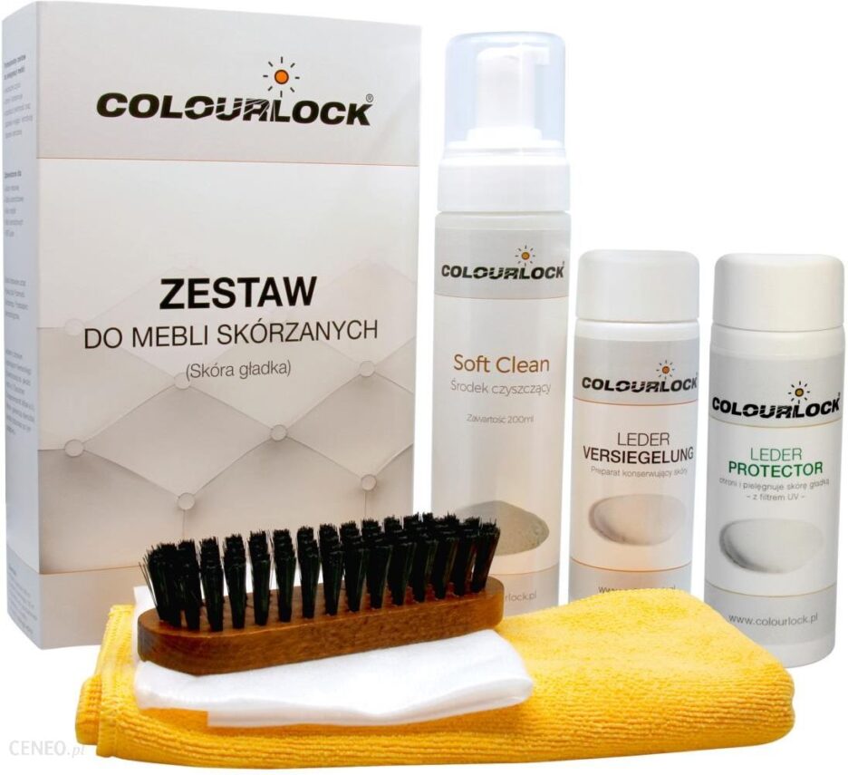 Colourlock Zestaw do czyszczenia mebli skórzanych z mleczkiem regenerującym
