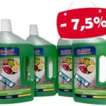 D-LUX Podłogi nabłyszczający Cytrus - Płyn do mycia podłóg 1 l - Zestaw 4 butelek z rabatem