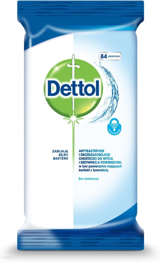 Dettol Chusteczki Antybakteryjne Do Mycia Powierzchni 84 Szt