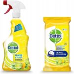 Dettol Chusteczki Czyszczące + Spray Cytrus