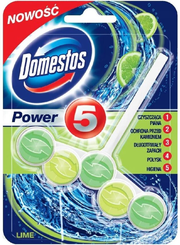 Domestos Lime Kostka Wc Power 5 Koszyk 55G