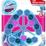 Domestos Power 5 Blue Water Pink Kostka zapachowa do WC 3x53g