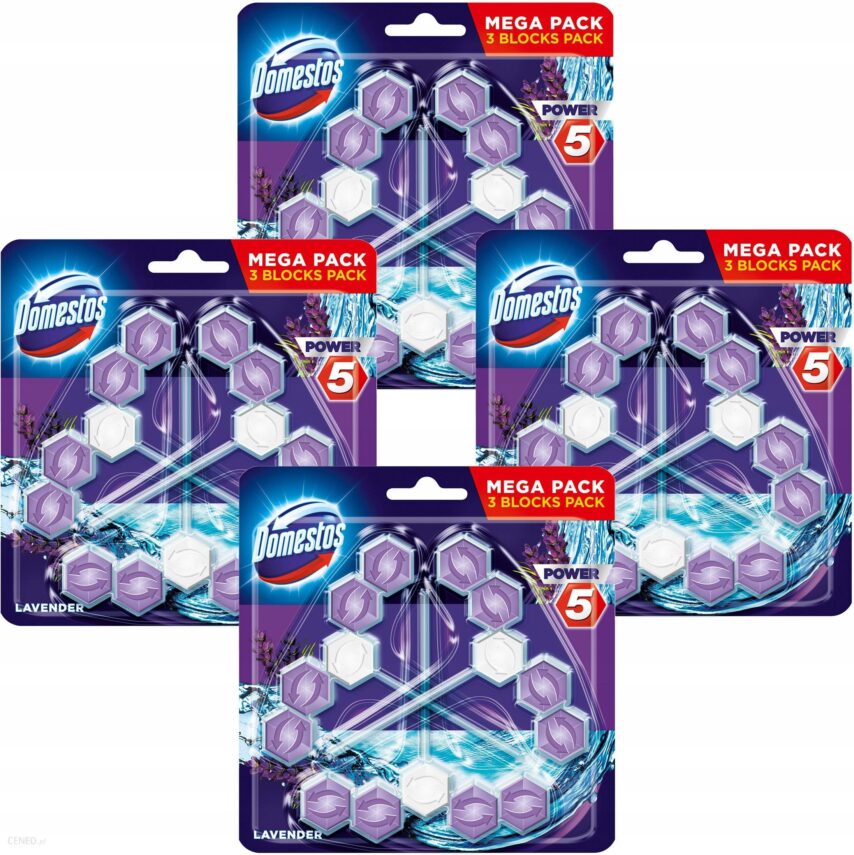 Domestos Trio Power 5 Lawenda Zawieszka Wc 12szt
