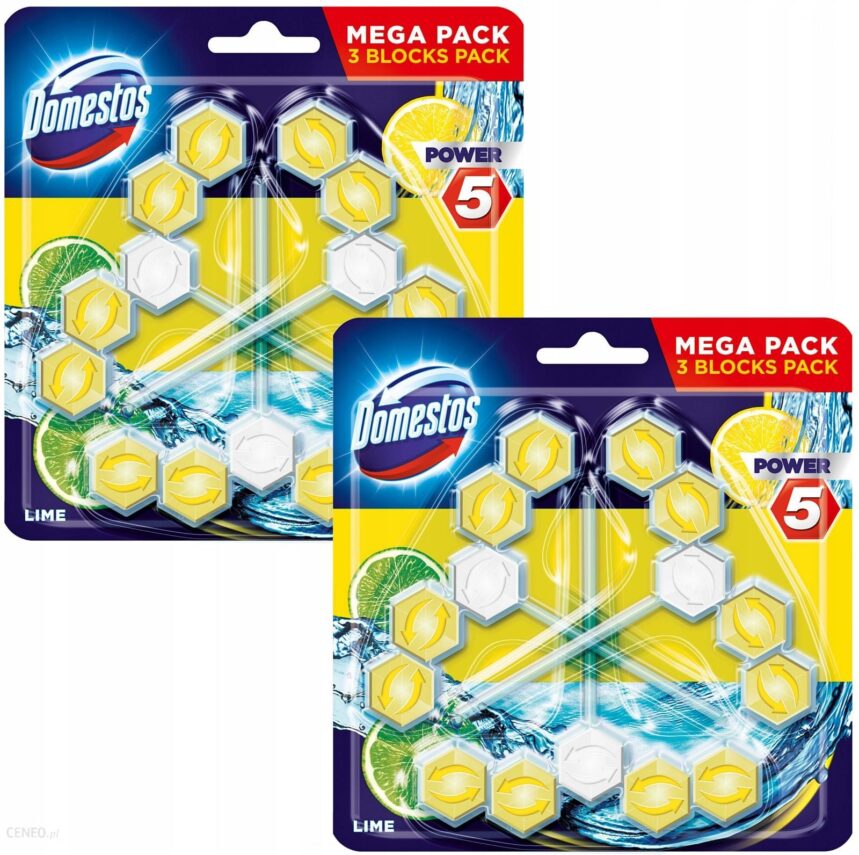 Domestos Trio Power 5 Lime Zawieszka Wc 6szt