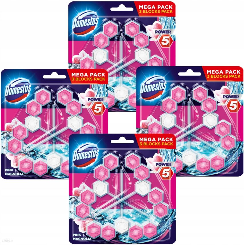 Domestos Trio Power 5 Magnolia Zawieszka Wc 12szt