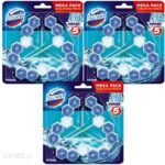 Domestos Trio Power 5 Ocean Morska Zawieszka WC 9szt