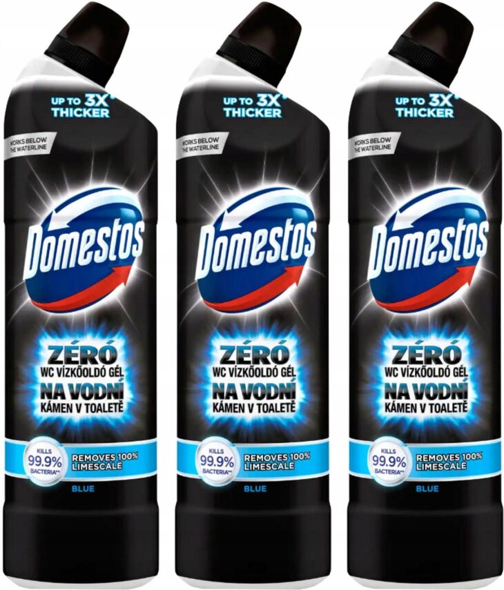 Domestos Zero Kamienia Blue Żel do Wc 3 x 750ml