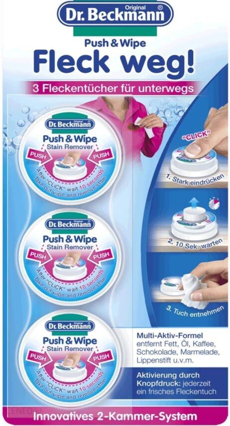Dr. Beckmann Push & Wipe Środek Do Usuwania Plam 3X4Ml (300258)