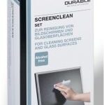 Durable Screenclean Set Zestaw Do Czyszczenia Ekranu (1X Fluid 125 Ml + 20 Ściereczek)