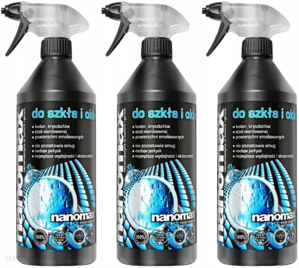 Dynamic Technology Płyn Do Mycia Szkła I Okien Nanomax Atomizer 500 Ml X9