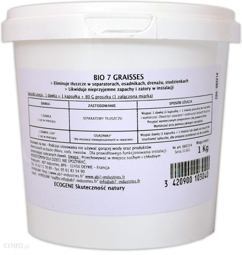 Ecogene-Bio7 Bio7 Tłuszcze 1 Kg
