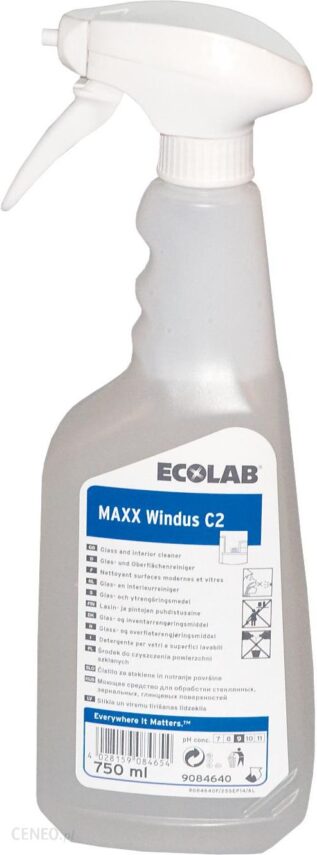 Ecolab Środek Do Mycia Powierzchni Szklanych 0,75 L Maxx Windus C2 (9084640)