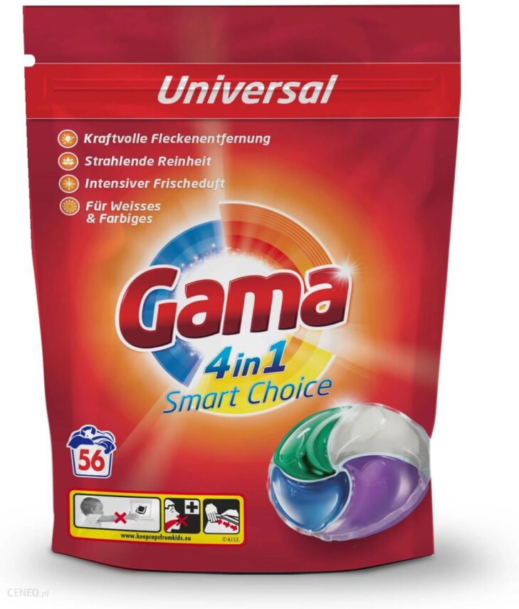 Gama kapsułki do prania 4 w 1 56 szt