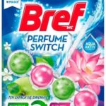 HENKEL Zawieszka do muszli WC Bref WC Perfume Switch zielone jabłko lilia wodna 50g