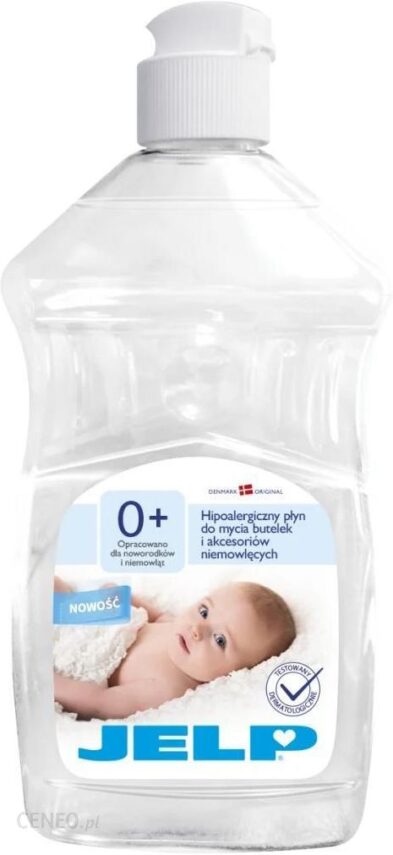 Jelp 0+ Hipoalergiczny płyn do mycia butelek i akcesoriów niemowlęcych 500ml