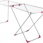 Jotta Suszarka Na Pranie Srebrno-Czerwona Laura 215X56X89 Cm