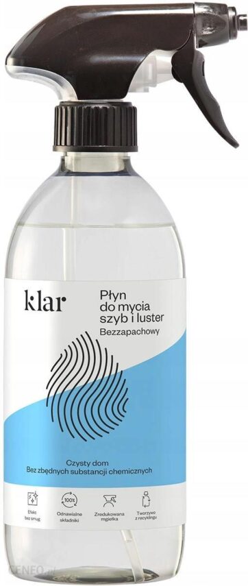 Klar Płyn do mycia szyb luster Bezzapachowy 500ml