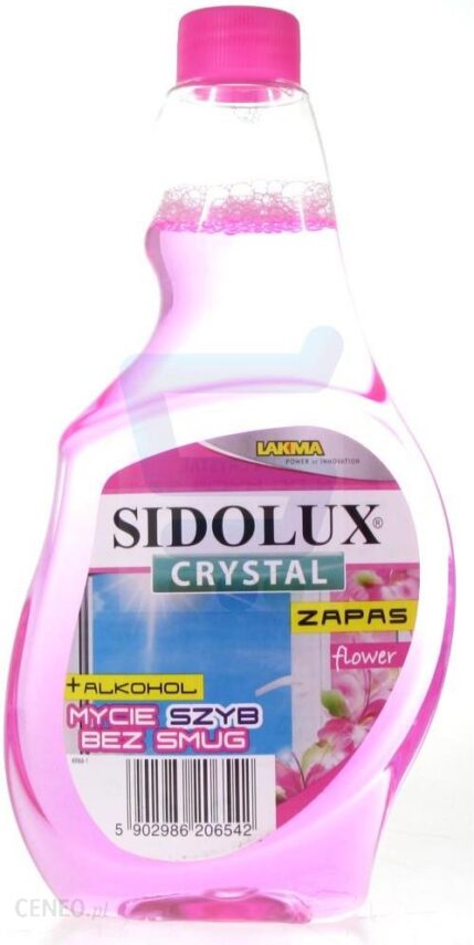 Lakma Sidolux Crystal Płyn Do Mycia Szyb Z Alkoholem Flower Zapas 500 Ml