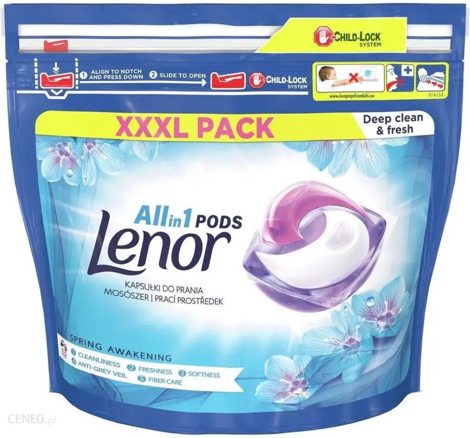 Lenor kapsułki do prania Allin1 PODs Spring Awakening 63szt.
