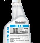 MEDICLEAN MC 240 Preparat do czyszczenia i pielęgnacji stali nierdzewnej 0,5l butelka ze spryskiwaczem