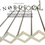 Metalowa suszarka Harmonijkowa Srebrna 50cm