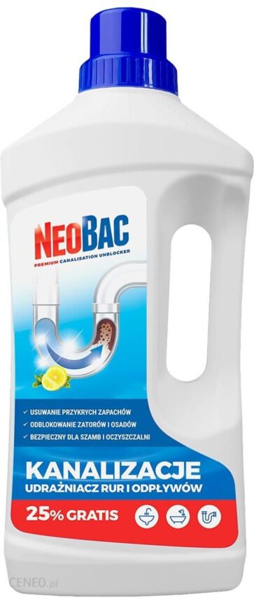 Neobac Kanalizacje Udrażniacz Rur I Odpływów 1L