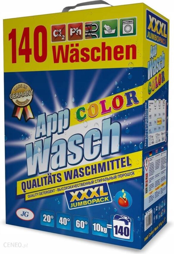 Niemiecki proszek do prania App Wasch 10 kg 140 p