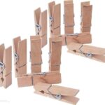 Orion Klamerki Drewniane Dekoracyjne Zestaw Komplet 12Szt. 7,2Cm