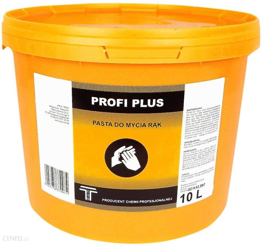 Pasta Bhp Do Mycia Rąk 10L Profi Plus Różowa