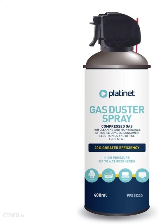 Platinet Sprężone Powietrze 400Ml Z Pistoletem 5130G Air Duster With Trigger [45084]