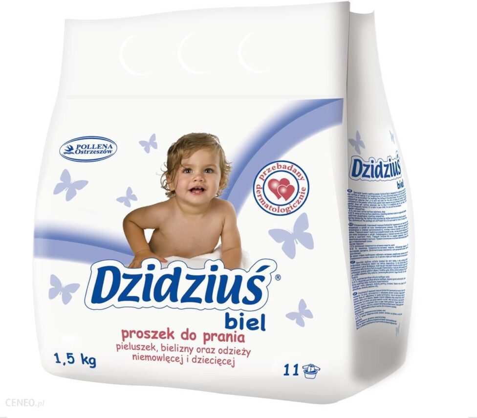 Pollena Hipoalergiczny Proszek Do Prania DZIDZIUŚ BIEL 1,5 kg