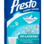 Presto Ściereczki nawilżane do czyszczenia łazienki 72 sztuki