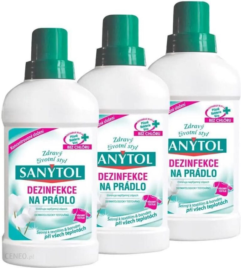SANYTOL 3 x 500 ml dezynfekcja do prania