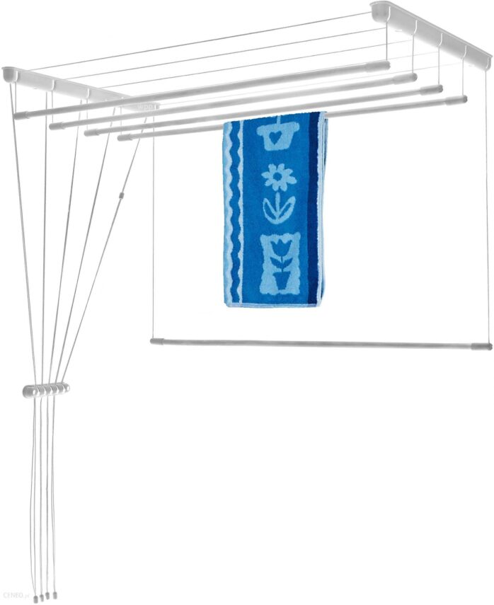 Suszarka sufitowa 5 prętów 90cm łazienkowa