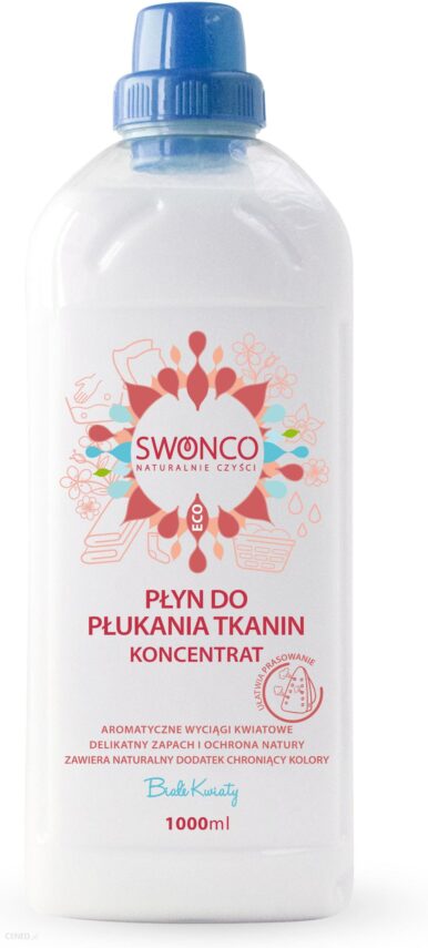 Swonco Płyn do płukania tkanin Białe Kwiaty 1000 ml