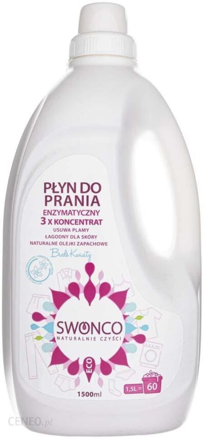 Swonco Płyn do prania enzymatyczny Białe Kwiaty – 1500 ml