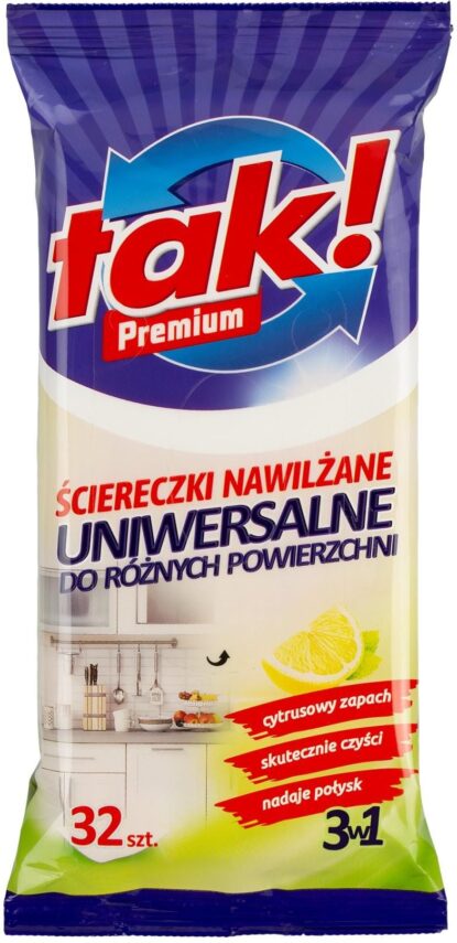 Tak Ściereczki Nawilżane 32 Uniwersalne